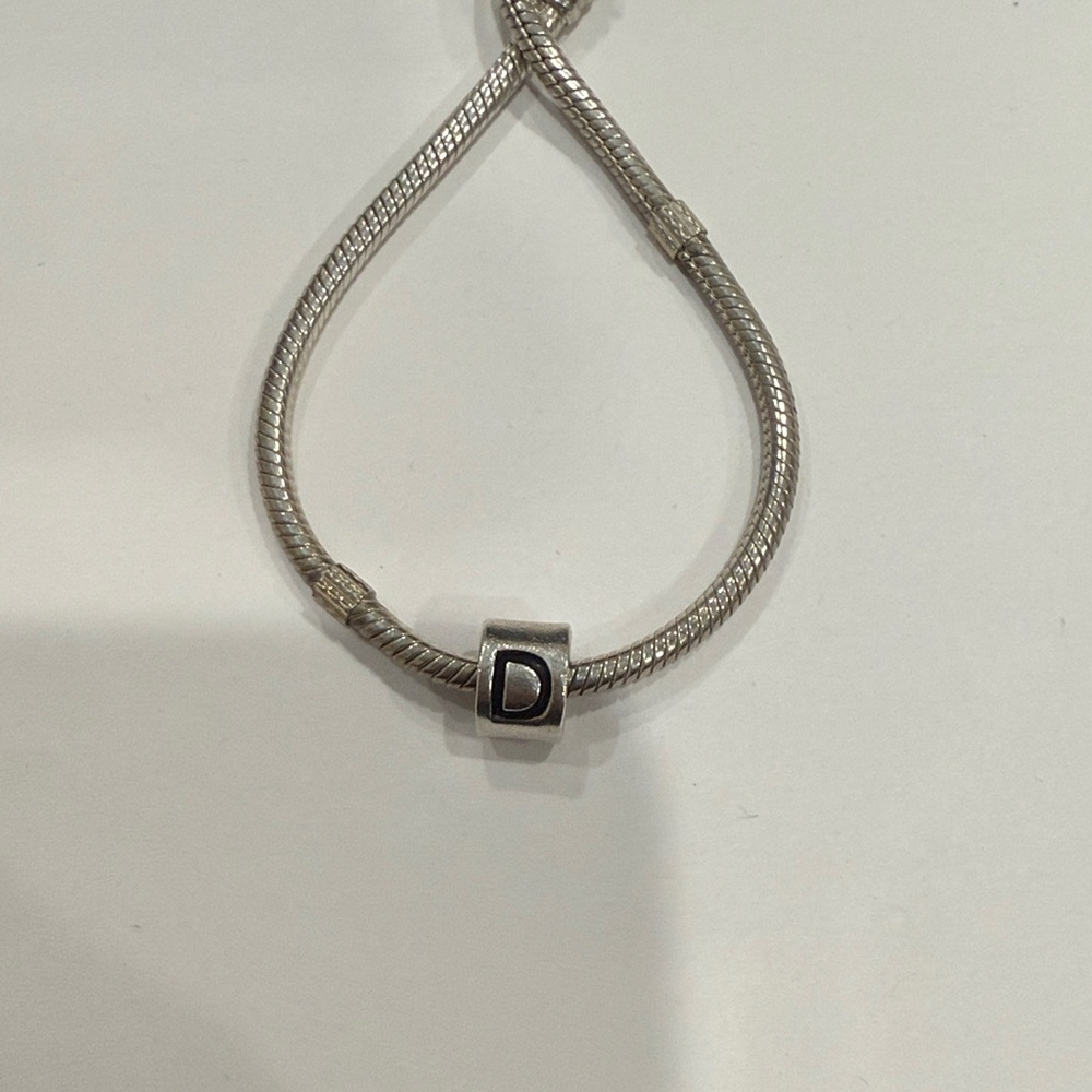 STERLING SILVER LETTER D CHAMILIA CHARM ALPHABET 925 RETIRED